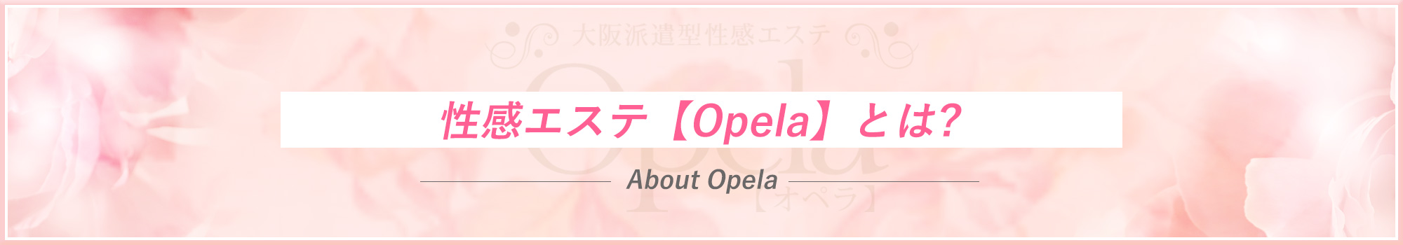 性感エステ【Opela】とは?